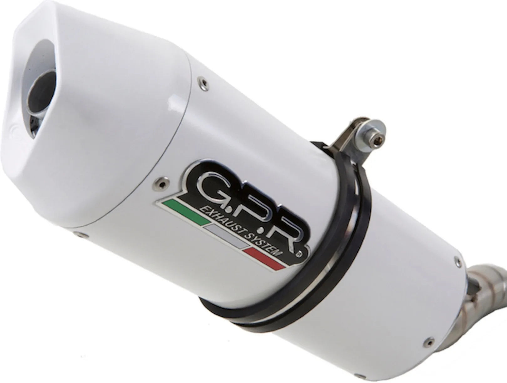 Impianto Di Scarico Completo Catalizzato E Con Omologazione Suono Albus Ceramic Alluminio Bianco - Gpr Compatibile Con Kawasaki Versys 650 (2015-2016)