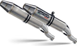 Impianto Di Scarico Completo Non Catalizzato E Con Omologazione Suono Deeptone Atv Acciaio - Gpr Compatibile Con Kawasaki Kfx 700 (2004-2011)