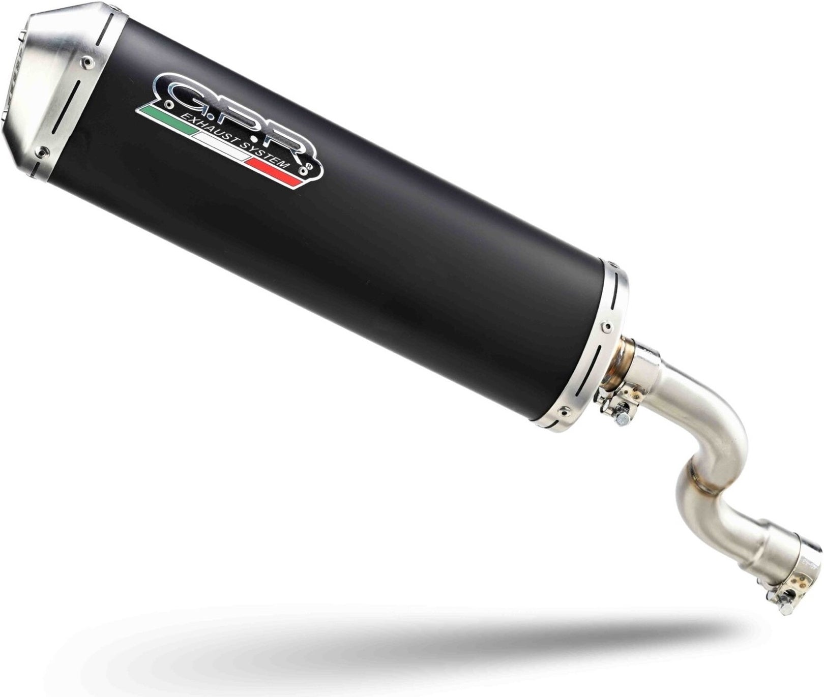 Complete Catalytic Exhaust System With Sound Certification Evo4 Road Black Aluminium - Gpr Compatible With Garelli Freeland 125 - 150 (2000-2005)