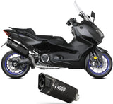 Complete Non-Catalytic Exhaust System With Sound Certification Sr-1 Black Titanium - Mivv Compatible With Yamaha T-Max 560 (2025-2026)