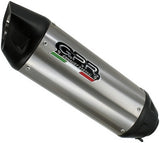 Exhaust Tip With Noise Certification Hyper Sonic Black Stainless Steel - Gpr Compatible With Triumph Tiger 900 Gt - Pro - Rally (2024-2025)
