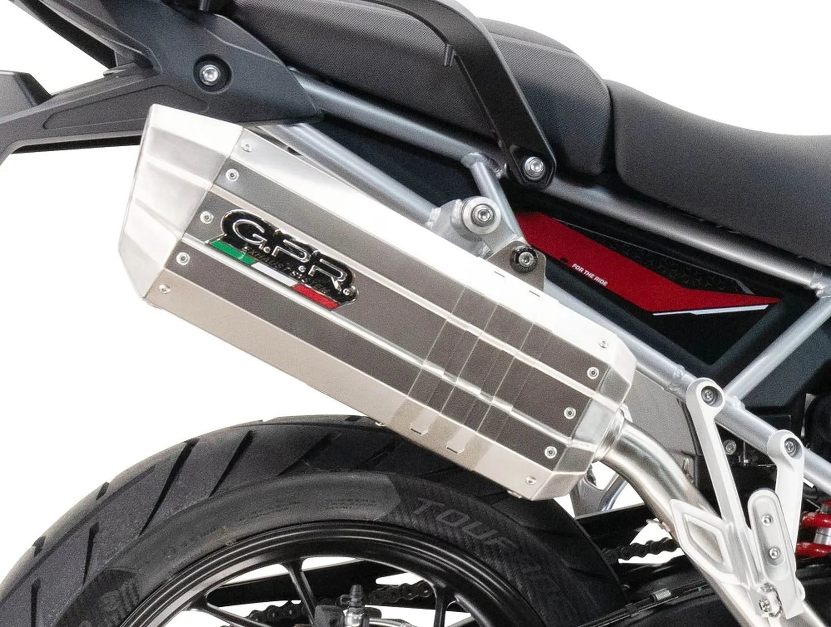 Terminale Di Scarico Con Omologazione Suono Hyper Sonic Acciaio - Gpr Compatibile Con Aprilia Caponord 1200 (2013-2016)