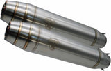 Exhaust Tip With Noise Certification Deeptone Cafe Racer Stainless Steel - Gpr Compatible With Bmw K 100 (1983-1994)