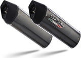 Dual Exhaust System With Sound Certification Furore Carbon Look - Gpr Compatible With Ducati Monster 695 (2006-2008)