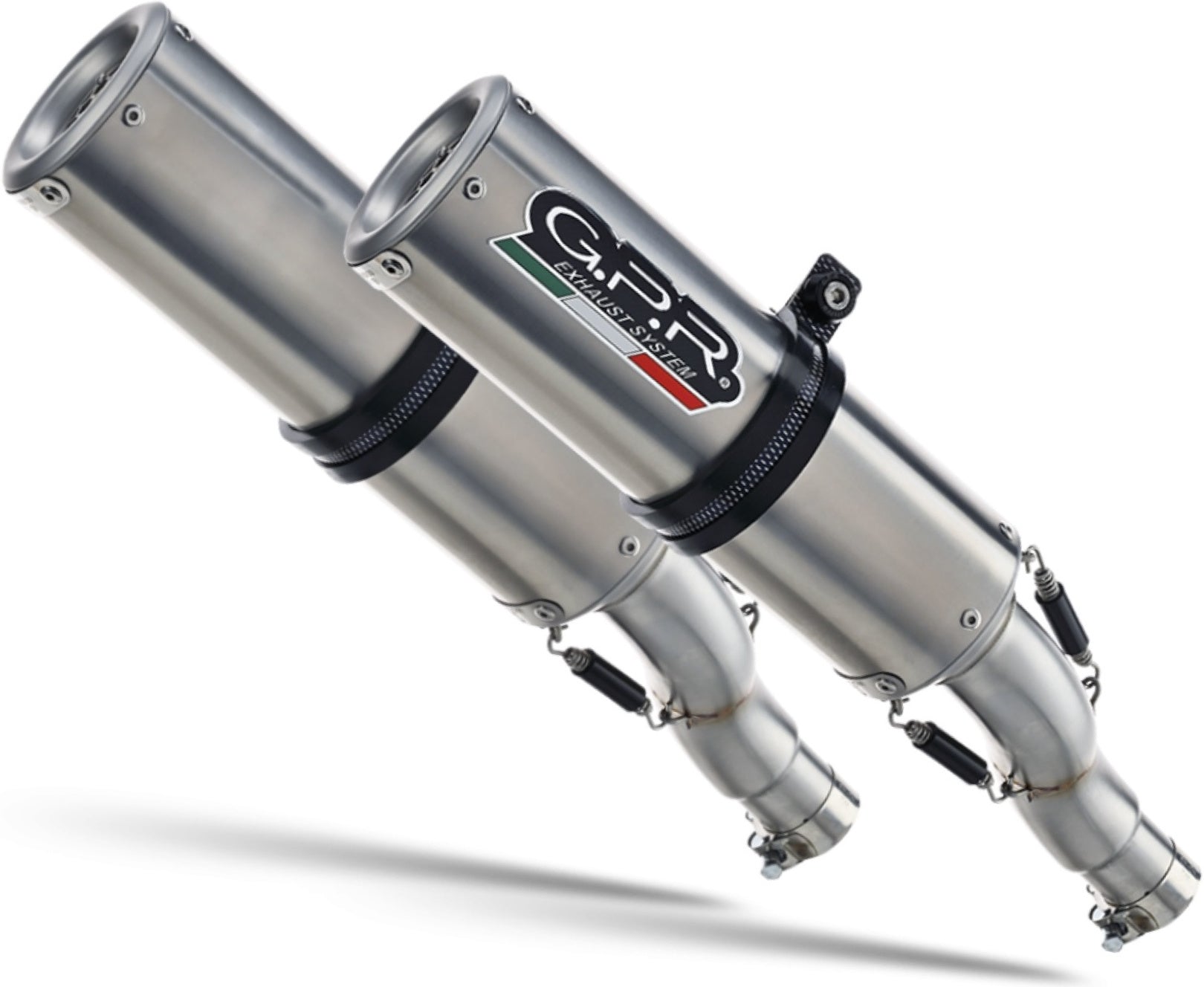 Complete Exhaust System Without Catalytic Converter And Without Sound Certification F205 Stainless Steel - Gpr Compatible With Fb Mondial Hps 300 (2018-2019)