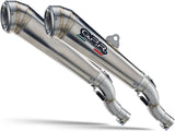 Dual Catalytic Exhaust Tips With Sound Certification Deeptone Stainless Steel - Gpr Compatible With Buell Xb 9 (2008-2012)