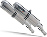 Dual Exhaust System With Sound Certification Satinox Stainless Steel - Gpr Compatible With Yamaha Xt 660 Z Ténéré (2008-2016)