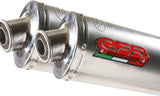 Terminale Di Scarico Con Omologazione Suono Tondo Acciaio - Gpr Compatibile Con Kawasaki Zrx 1100 (1998-2001)