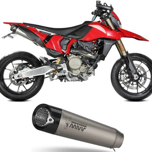 Exhaust Tip With Noise Certification X-M5 Titanium - Mivv Compatible With Ducati Hypermotard 698 Mono (2024-2026)