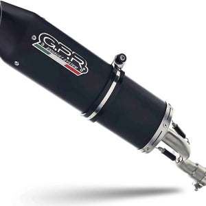 Terminale Di Scarico Con Omologazione Suono Furore Alluminio Nero - Gpr Compatibile Con Suzuki Gsx-R 750 (1992-1995)