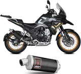 Exhaust Tip With Noise Certification Dakar Steel Black - Mivv Compatible With Kove 510X (2024)