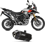 Exhaust Tip With Noise Certification Speed Edge Steel Black - Mivv Compatible With Triumph Tiger 900 Pro (2024-2026)