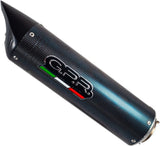 Exhaust Tip With Noise Certification Tiburon Carbon Look - Gpr Compatible With Kawasaki Zx-6R (2007-2008)