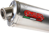 Exhaust Tip With Noise Certification Tondo Stainless Steel - Gpr Compatible With Hyosung Comet 125 Gt - R (2003-2014)