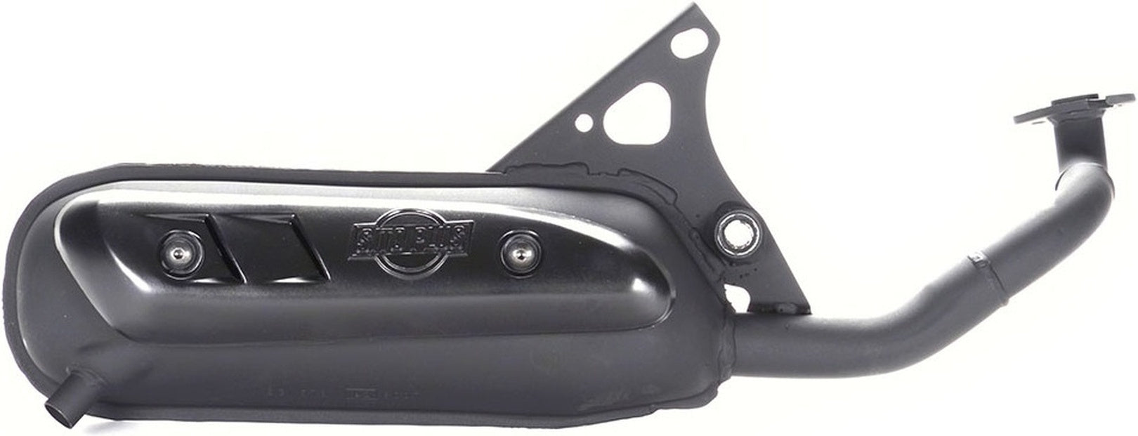 Complete Catalytic Exhaust System With Sound Certification Sitoplus Stainless Steel - Leovince Compatible With Malaguti F12 Phantom Air - Liquid (1994-1998)