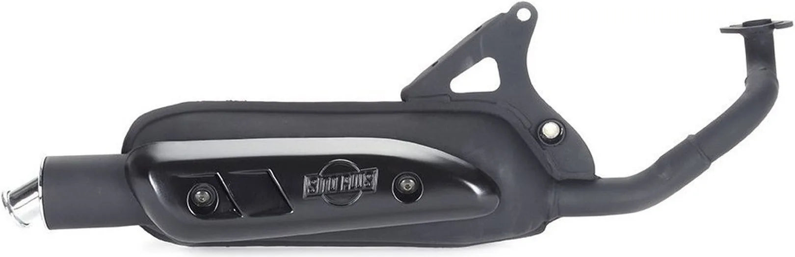 Impianto Di Scarico Completo Catalizzato E Con Omologazione Suono Sitoplus Acciaio - Leovince Compatibile Con Malaguti F12 Phantom Air - Liquid (1994-1998)