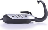 Impianto Di Scarico Completo Catalizzato E Con Omologazione Suono Sitoplus Acciaio - Leovince Compatibile Con Peugeot Trekker 50 (1998-2000)