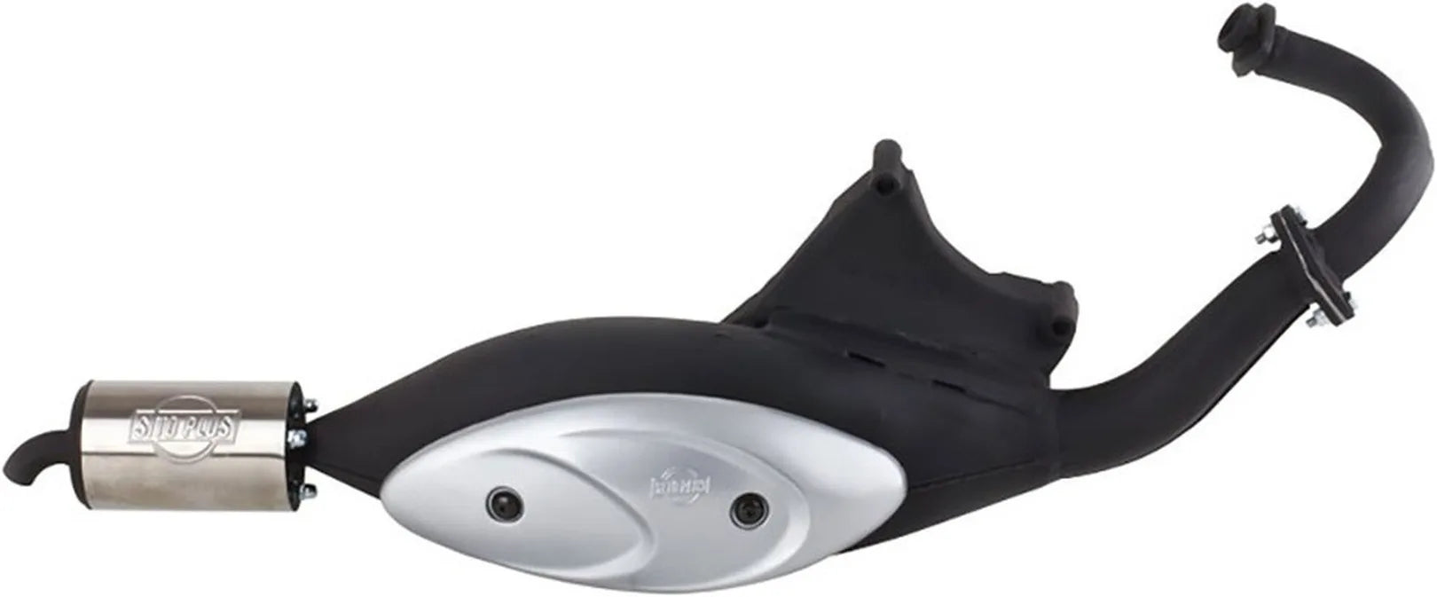 Impianto Di Scarico Completo Catalizzato E Con Omologazione Suono Sitoplus Acciaio - Leovince Compatibile Con Gilera Runner 50 (1997-2000)