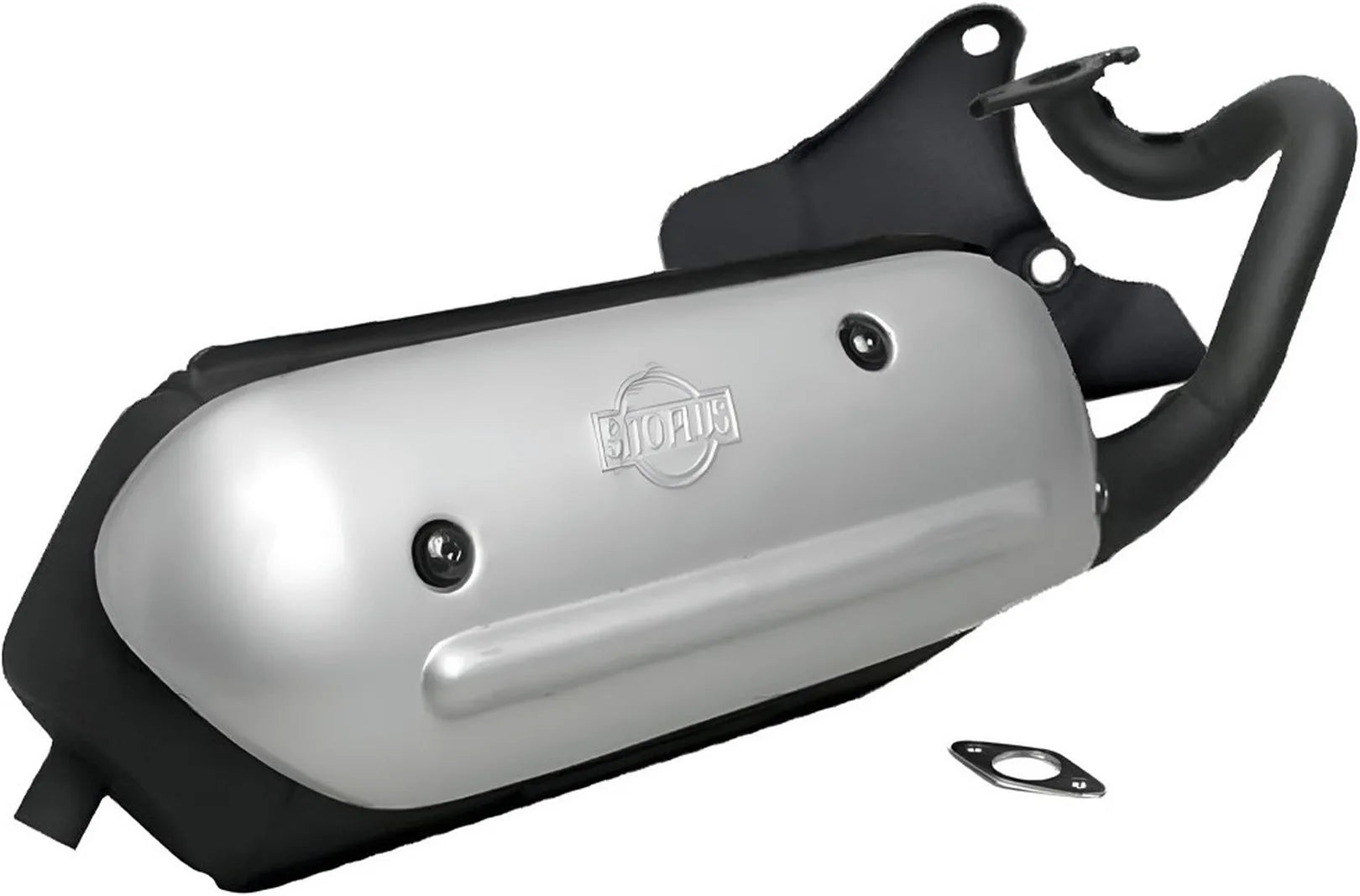 Impianto Di Scarico Completo Catalizzato E Con Omologazione Suono Sitoplus Acciaio - Leovince Compatibile Con Aprilia Scarabeo 50 (1993-1997)