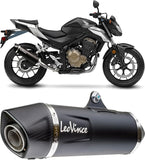 Terminale Di Scarico Con Omologazione Suono Lv-12 R Acciaio Nero Fondello Carbonio - Leovince Compatibile Con Honda Crf 1100 L Africa Twin Adventure Sports (2024-2026)