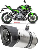 Terminale Di Scarico Con Omologazione Suono Lv Pro Acciaio Fondello Carbonio - Leovince Compatibile Con Kawasaki Z 900 (2017-2019)