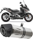 Terminale Di Scarico Con Omologazione Suono Factory S Titanio Fondello Carbonio - Leovince Compatibile Con Kawasaki Ninja 1000 Sx (2020-2024)