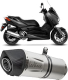 Terminale Di Scarico Con Omologazione Suono Lv One Evo Acciaio Fondello Carbonio - Leovince Compatibile Con Yamaha X-Max 300 (2017-2020)