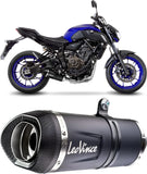 Doppio Terminale Di Scarico Senza Omologazione Suono Lv One Evo Acciaio Fondello Carbonio - Leovince Compatibile Con Yamaha Fjr 1300 A - As (2001-2017)