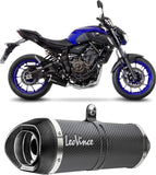 Impianto Di Scarico Completo Catalizzato E Con Omologazione Suono Lv One Evo Carbonio Fondello Carbonio - Leovince Compatibile Con Yamaha Fz-07 (2017-2020)