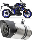 Terminale Di Scarico Con Omologazione Suono Lv Pro Acciaio Fondello Carbonio - Leovince Compatibile Con Yamaha Yzf-R3 (2018)