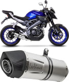 Impianto Di Scarico Completo Catalizzato E Con Omologazione Suono Lv One Evo Acciaio Fondello Carbonio - Leovince Compatibile Con Yamaha Yzf-R 125 (2017-2018)