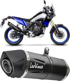 Terminale Di Scarico Con Omologazione Suono Lv One Evo Acciaio Nero Fondello Carbonio - Leovince Compatibile Con Yamaha Ténéré 700 Extreme (2021-2024)