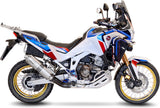 Exhaust Tip With Noise Certification Lv One Evo Stainless Steel - Leovince Compatible With Honda Crf 1100 L Africa Twin Adventure Sports (2020-2023)