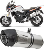 Terminale Di Scarico Con Omologazione Suono Lv One Evo Acciaio Fondello Carbonio - Leovince Compatibile Con Bmw F 800 Gt (2017-2020)