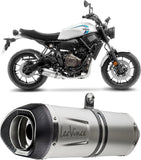 Impianto Di Scarico Completo Catalizzato E Con Omologazione Suono Lv One Evo Acciaio Fondello Carbonio - Leovince Compatibile Con Yamaha Yzf-R7 700 (2021-2024)