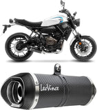 Impianto Di Scarico Completo Catalizzato E Con Omologazione Suono Lv One Evo Carbonio Fondello Carbonio - Leovince Compatibile Con Yamaha Mt-07 (2021-2024)