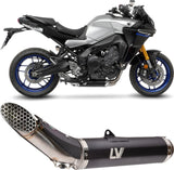 Impianto Di Scarico Completo Catalizzato E Con Omologazione Suono Lv Race Acciaio - Leovince Compatibile Con Yamaha Tracer 9 (2021-2024)