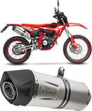 Terminale Di Scarico Con Omologazione Suono Lv One Evo Acciaio Fondello Carbonio - Leovince Compatibile Con Beta Rr 4T 125 Lc (2025-2026)