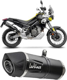 Terminale Di Scarico Con Omologazione Suono Lv One Evo Acciaio Nero Fondello Carbonio - Leovince Compatibile Con Aprilia Tuareg 660 (2022-2024)