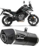 Terminale Di Scarico Con Omologazione Suono Lv One Evo Acciaio Nero Fondello Carbonio - Leovince Compatibile Con Ktm 890 Smt (2023-2026)