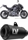 Terminale Di Scarico Con Omologazione Suono Lv Pro Acciaio Fondello Carbonio - Leovince Compatibile Con Yamaha Mt-03 (2018-2019)