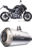 Terminale Di Scarico Con Omologazione Suono Nero Acciaio Fondello Carbonio - Leovince Compatibile Con Honda Cb 500 X (2019-2023)