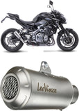Terminale Di Scarico Con Omologazione Suono Lv-10 Acciaio Fondello Acciaio - Leovince Compatibile Con Kawasaki Z 900 A2 (2018-2024)