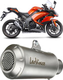 Doppio Terminale Di Scarico Con Omologazione Suono Lv-10 Acciaio Fondello Acciaio - Leovince Compatibile Con Kawasaki Z 1000 Sx (2017-2020)