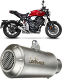Terminale Di Scarico Con Omologazione Suono Lv-10 Acciaio Fondello Acciaio - Leovince Compatibile Con Honda Cb 1000 R Neo Sports Café (2018-2024)
