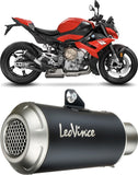 Exhaust Tip With Noise Certification Lv-X Aluminum Stainless Steel End Cap - Leovince Compatible With Kawasaki Kfx 400 (2003-2006)