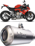 Terminale Di Scarico Con Omologazione Suono Lv-10 Carbonio Fondello Acciaio - Leovince Compatibile Con Bmw M 1000 Rr (2019-2024)