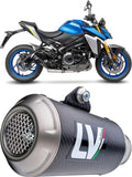 Terminale Di Scarico Con Omologazione Suono Lv-10 Carbonio Fondello Acciaio - Leovince Compatibile Con Suzuki Gsx-S 1000 (2021-2026)