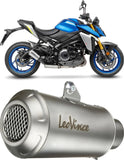 Terminale Di Scarico Con Omologazione Suono Lv-10 Acciaio Fondello Acciaio - Leovince Compatibile Con Suzuki Gsx-S 1000 (2021-2026)