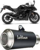 Terminale Di Scarico Con Omologazione Suono Lv-10 Acciaio Nero Fondello Acciaio - Leovince Compatibile Con Suzuki Gsx-S 1000 Gx (2025-2026)